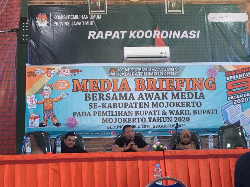 KPU Kabupaten Mojokerto sosialisasi agenda Pilbup 2020