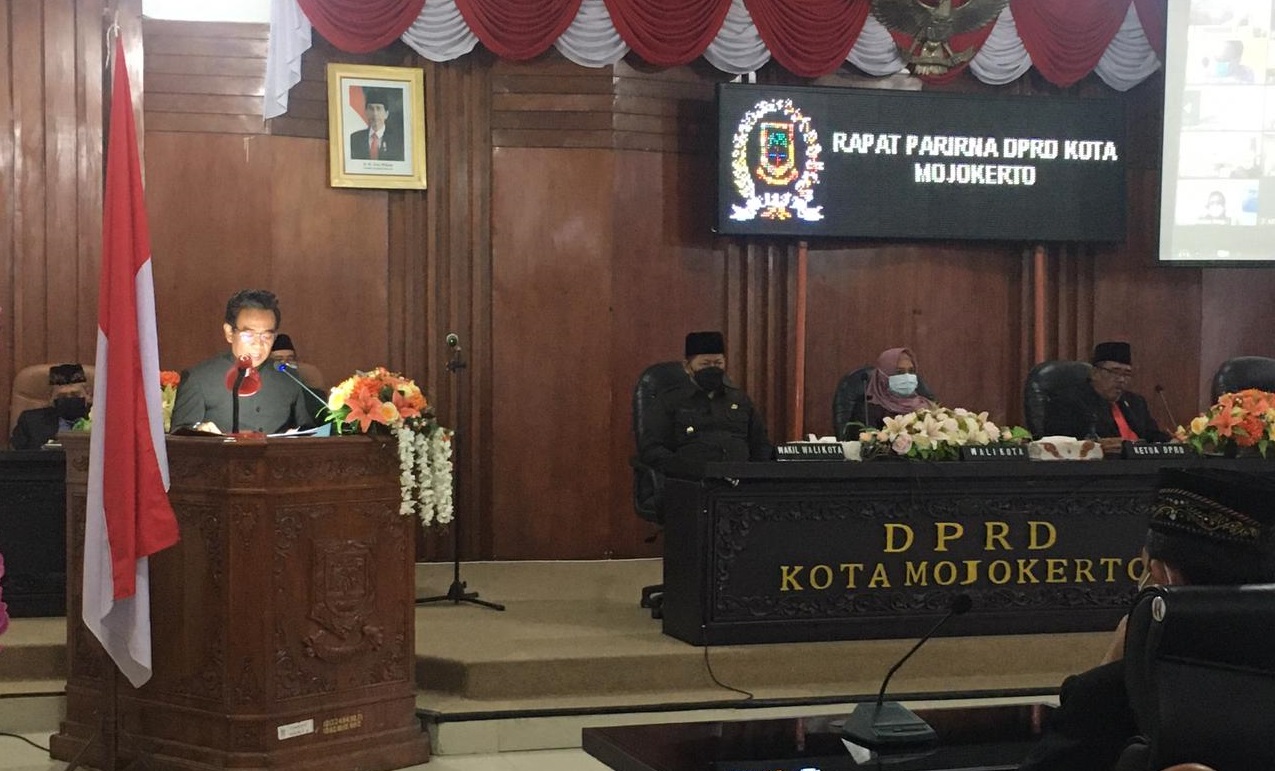 DPRD Kota Mojokerto Sampaikan Rekomendasi LKPJ Wali Kota 2020