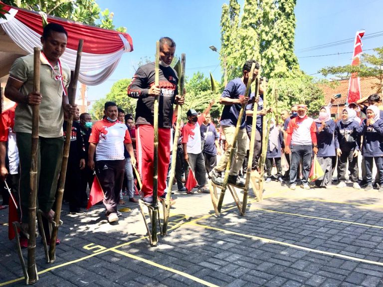 Dikbud Kota Mojokerto Meriahkan Festival Permainan Rakyat