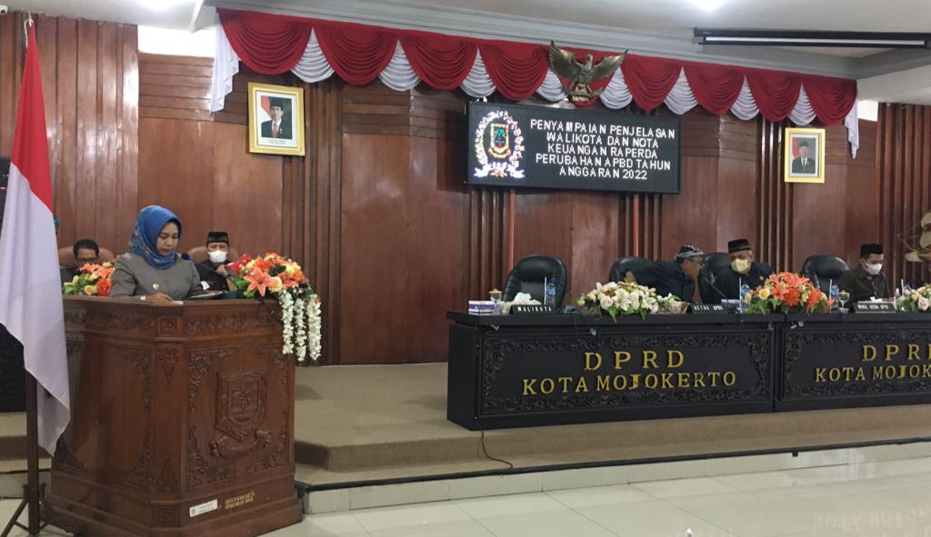 DPRD Kota Mojokerto Gelar Rapat Paripurna Nota Keuangan P-APBD 2022