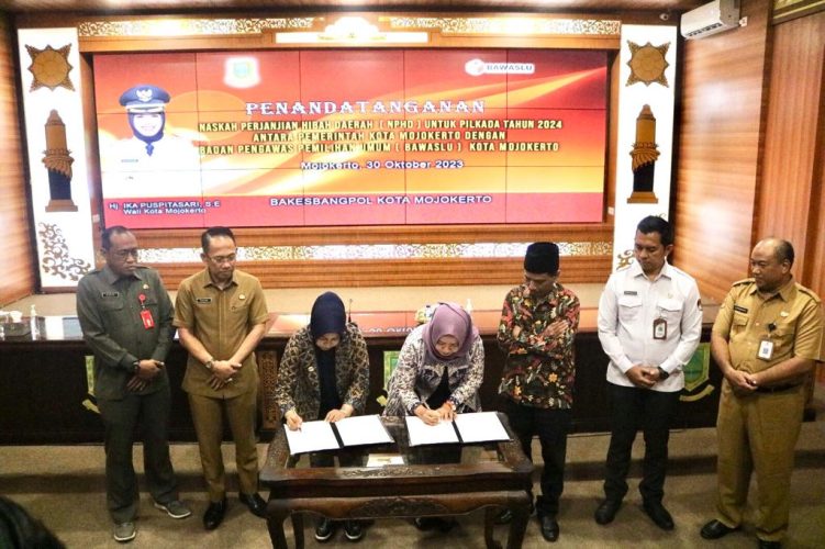 KPU Dan Bawaslu Kota Mojokerto Diwajibkan Buat Pakta Integritas Dana Pilwali 2024